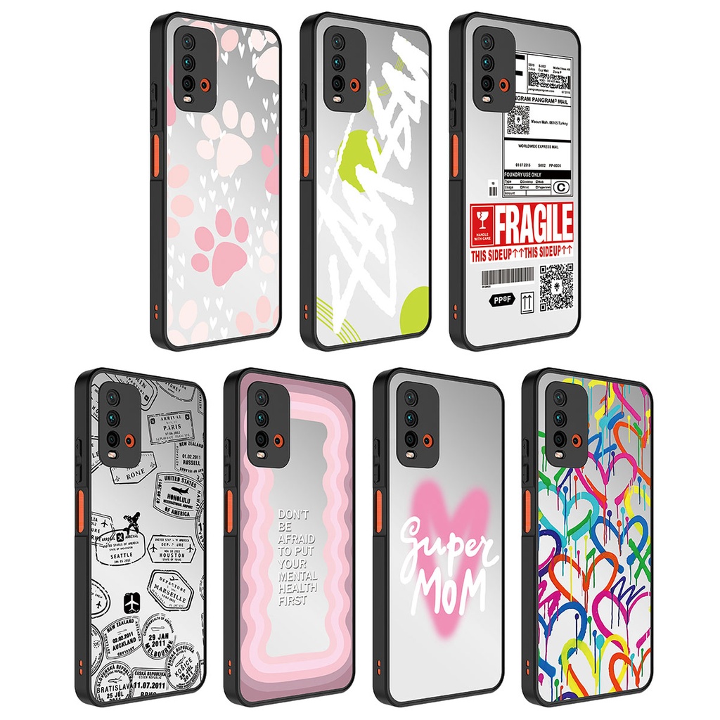 Xiaomi Redmi 9T Uyumlu Kılıf Aynalı Desenli Kamera Korumalı Parlak Zore Mirror Kapak - 1