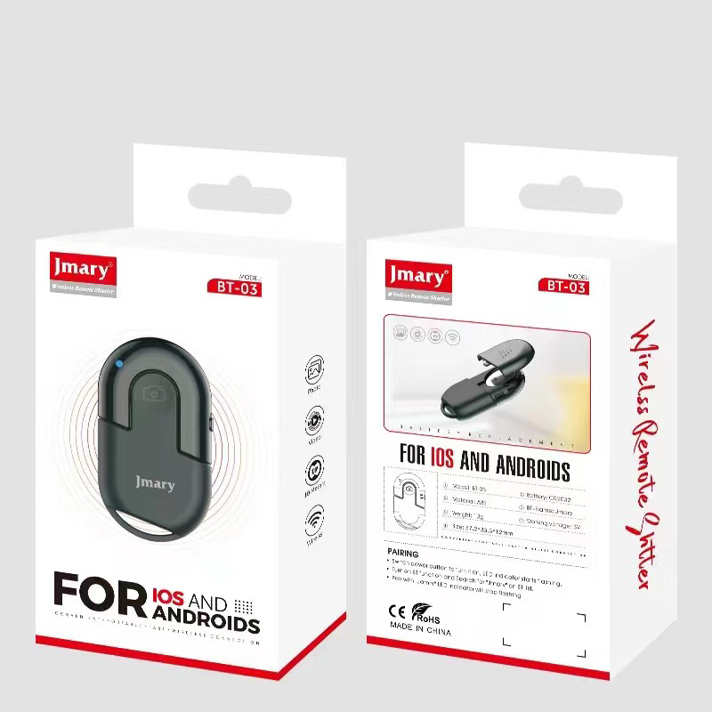 Jmary BT-03 Android ve iOS Uyumlu Bluetoothlu Fotoğraf Çekim Kumandası - 4