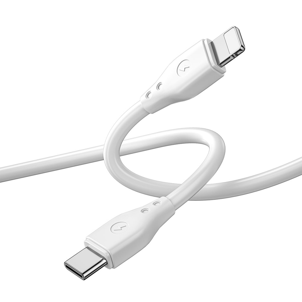 Wiwu Pioneer Wİ-C002 Ultra Esnek 30W Hızlı Şarj Özellikli Type-C to Lightning PD Kablo 1M - 1