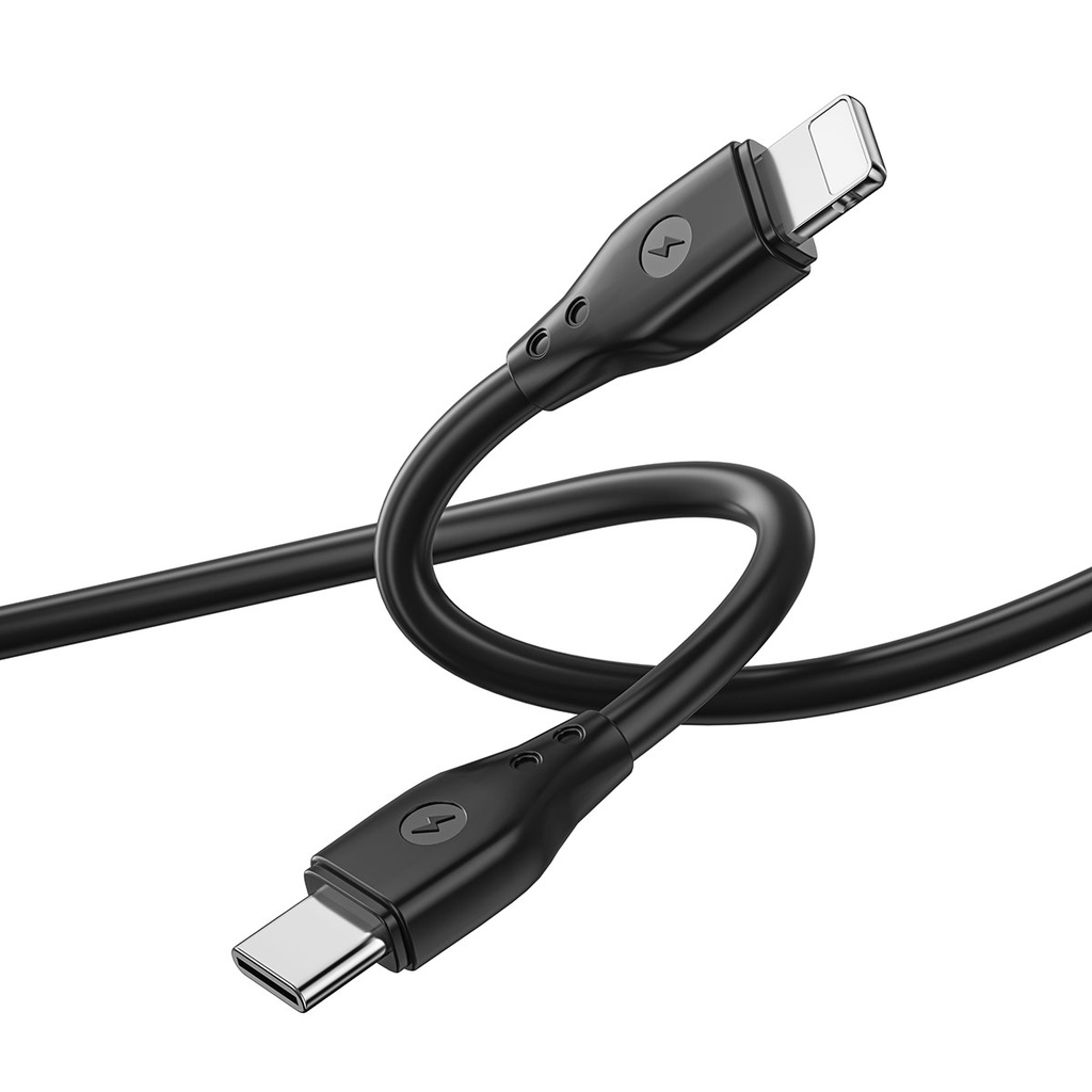Wiwu Pioneer Wİ-C002 Ultra Esnek 30W Hızlı Şarj Özellikli Type-C to Lightning PD Kablo 1M - 2