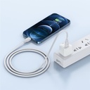 Wiwu Pioneer Wİ-C002 Ultra Esnek 30W Hızlı Şarj Özellikli Type-C to Lightning PD Kablo 1M - 9