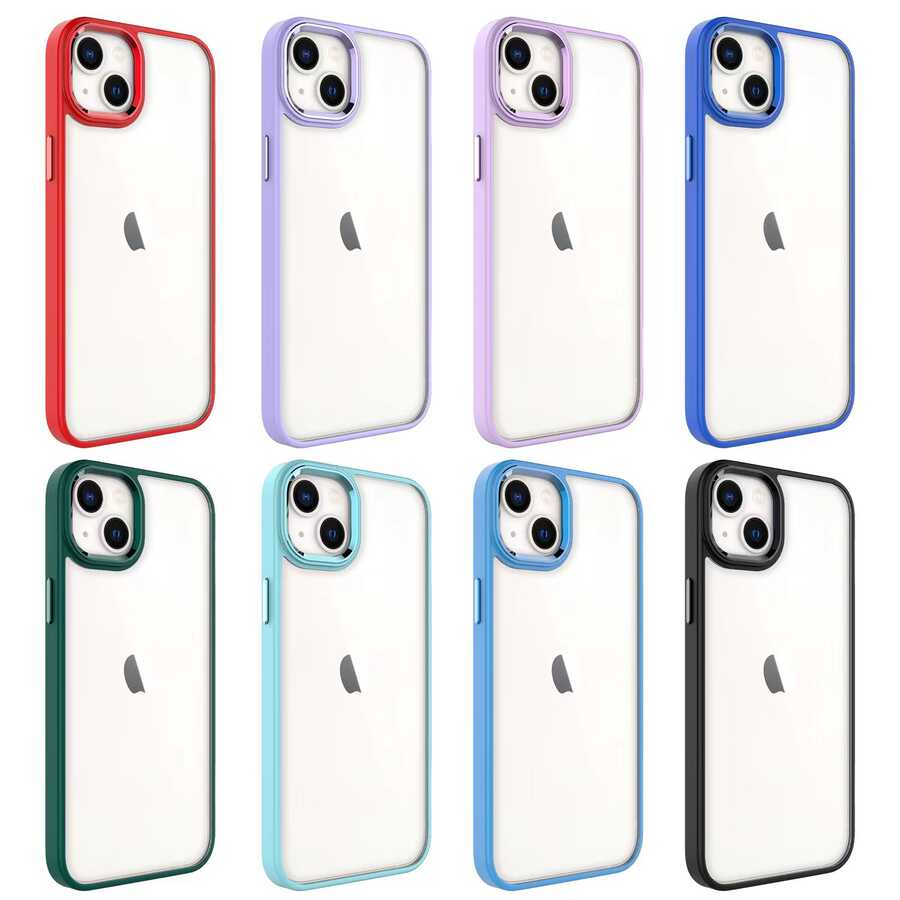 Apple iPhone 14 Uyumlu Kılıf Zore Krom Kapak - 5