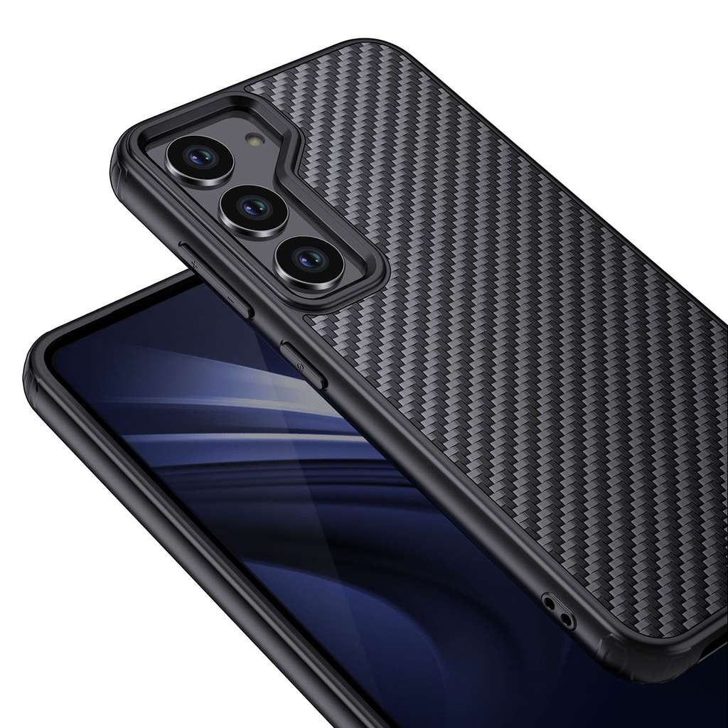 Samsung Galaxy S23 Plus Uyumlu Kılıf Aramid Karbon Fiber Magsafe Özellikli Wlons Radison Kapak - 5