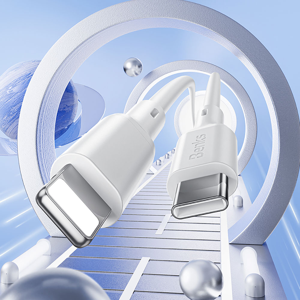 Benks D45 Type-C to Lightning PD Hızlı Şarj ve Data Kablo 480Mbps 2 Metre - 1