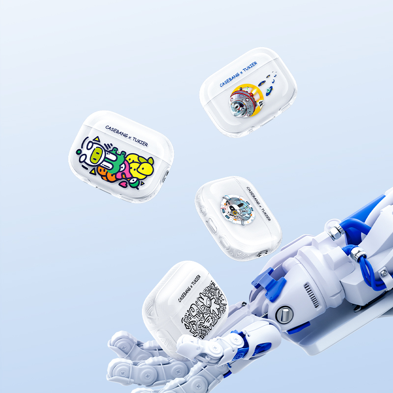 Apple Airpods Pro Uyumlu Kılıf Desenli Koruyucu Benks Casebang Departure Explore Silikon Kılıf - 1