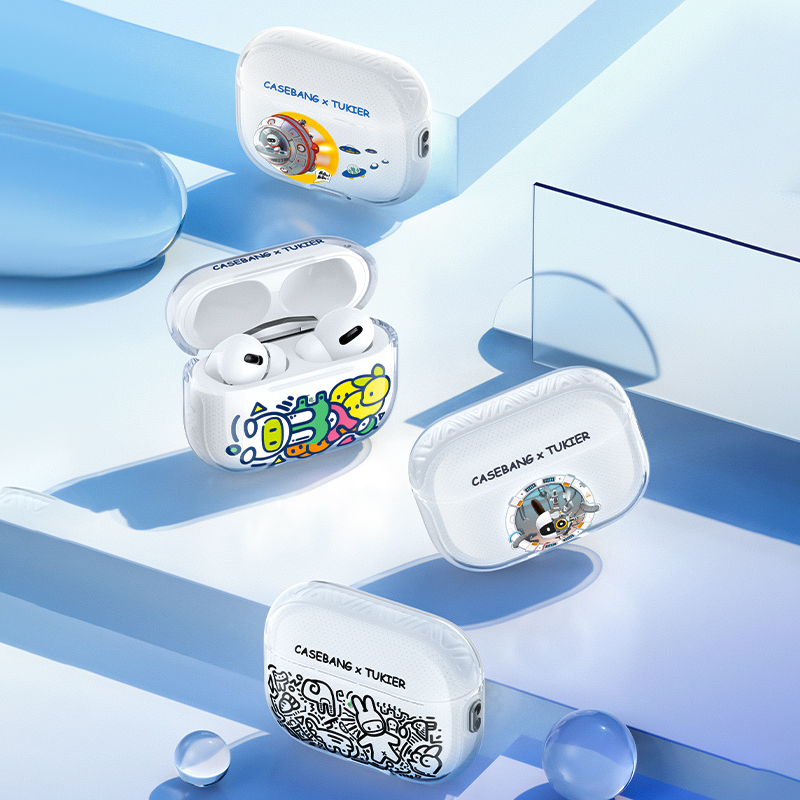 Apple Airpods Pro Uyumlu Kılıf Desenli Koruyucu Benks Casebang Departure Explore Silikon Kılıf - 3