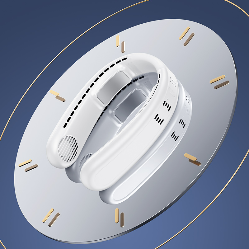 Benks Biliz F24 Taşınabilir Şarjlı Boyun Askılı Fan - 4