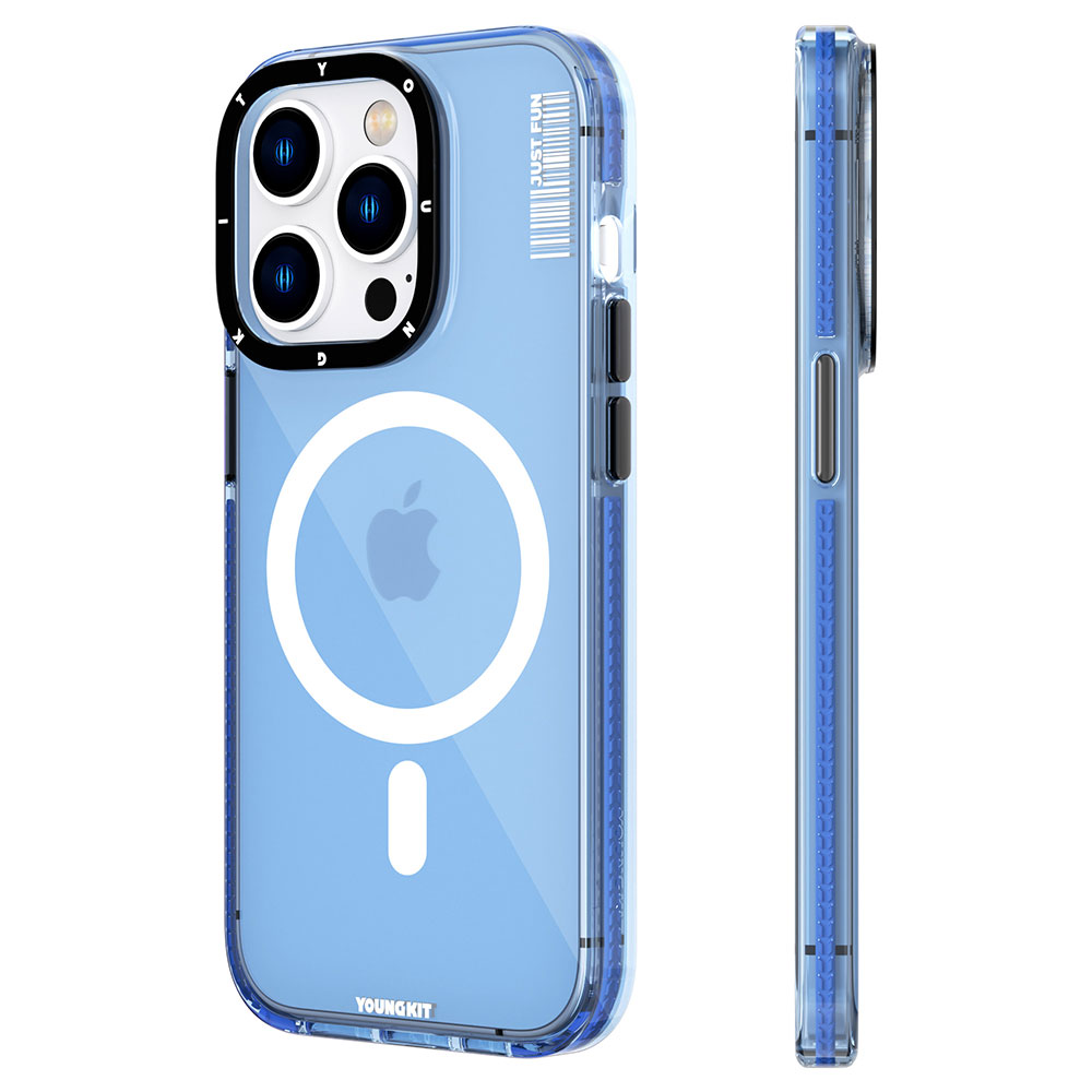 Apple iPhone 14 Pro Max Uyumlu Kılıf Magsafe Şarj Özellikli YoungKit Crystal Color Serisi Kapak - 2
