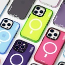 Apple iPhone 14 Pro Max Uyumlu Kılıf Magsafe Şarj Özellikli YoungKit Crystal Color Serisi Kapak - 4