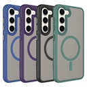 Samsung Galaxy S23 Plus Uyumlu Kılıf Mat Arka Yüzey Wireless Şarj Özellikli Zore Flet Magsafe Kapak - 1