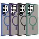 Samsung Galaxy S23 Ultra Uyumlu Kılıf Mat Arka Yüzey Wireless Şarj Özellikli Zore Flet Magsafe Kapak - 1