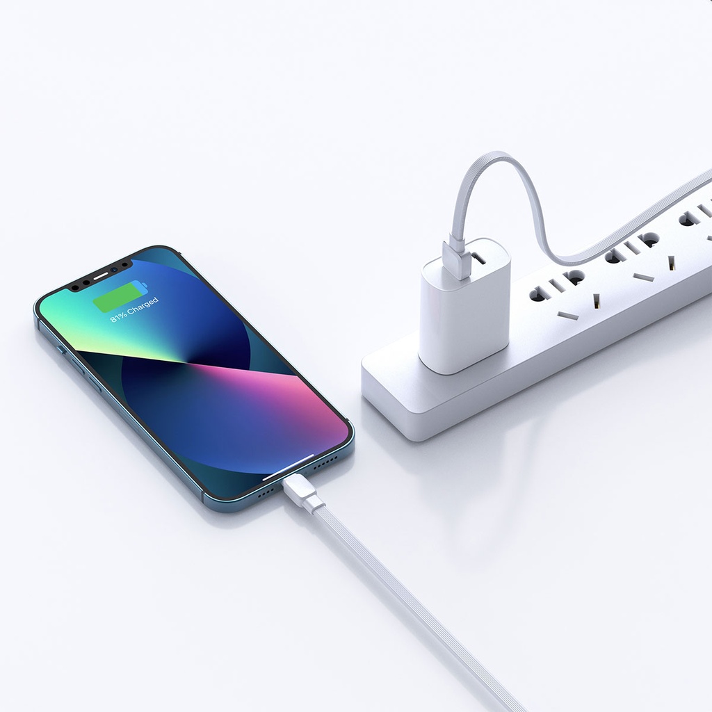 Wiwu Bravo Wİ-C003 Yassı Tasarım Lightning Usb Kablo 1M - 5