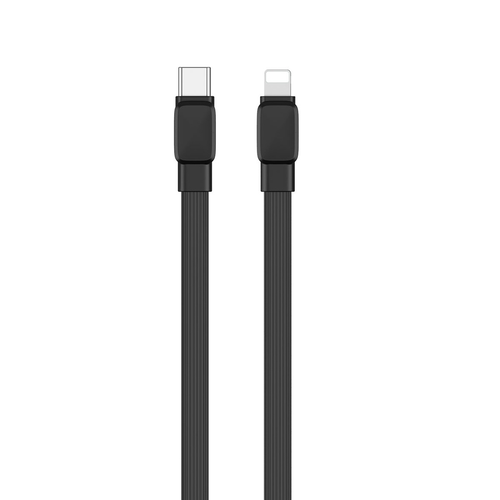 Wiwu Bravo Wİ-C004 Yassı Tasarım 20W Hızlı Şarj Özellikli Type-C to Lightning PD Kablo 1M - 5