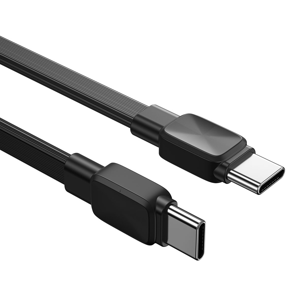 Wiwu Bravo Wİ-C004 Yassı Tasarım 60W Hızlı Şarj Özellikli Type-C To Type-C PD Kablo 1M - 4