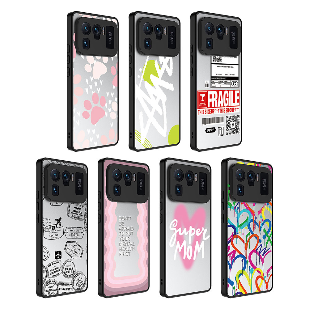 Xiaomi Mi 11 Ultra Uyumlu Kılıf Aynalı Desenli Kamera Korumalı Parlak Zore Mirror Kapak - 1