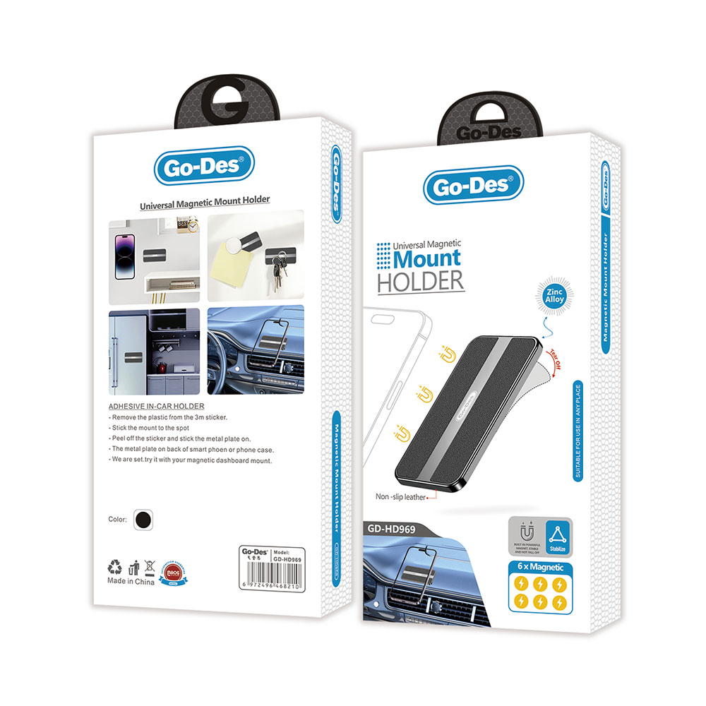 Go Des GD-HD969 Magnetik Düz Zemin Araç Telefon Tutacağı - 1