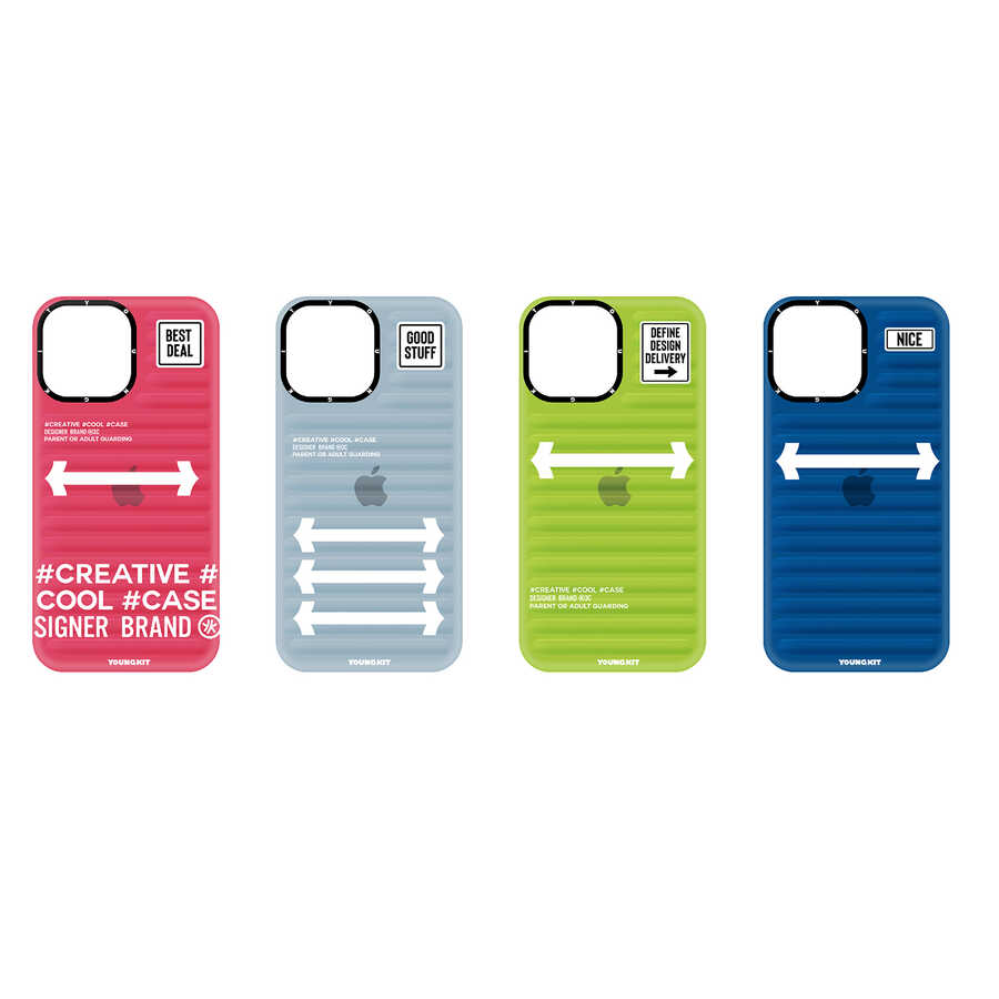 Apple iPhone 14 Pro Uyumlu Kılıf YoungKit Luggage FireFly Serisi Kapak - 5