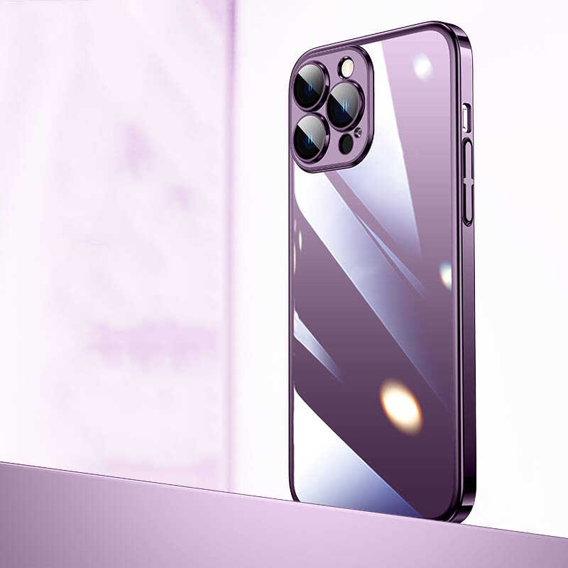 Apple iPhone 14 Pro Max Uyumlu Kılıf Sert PC Renkli Çerçeveli Zore Riksos Kapak - 3