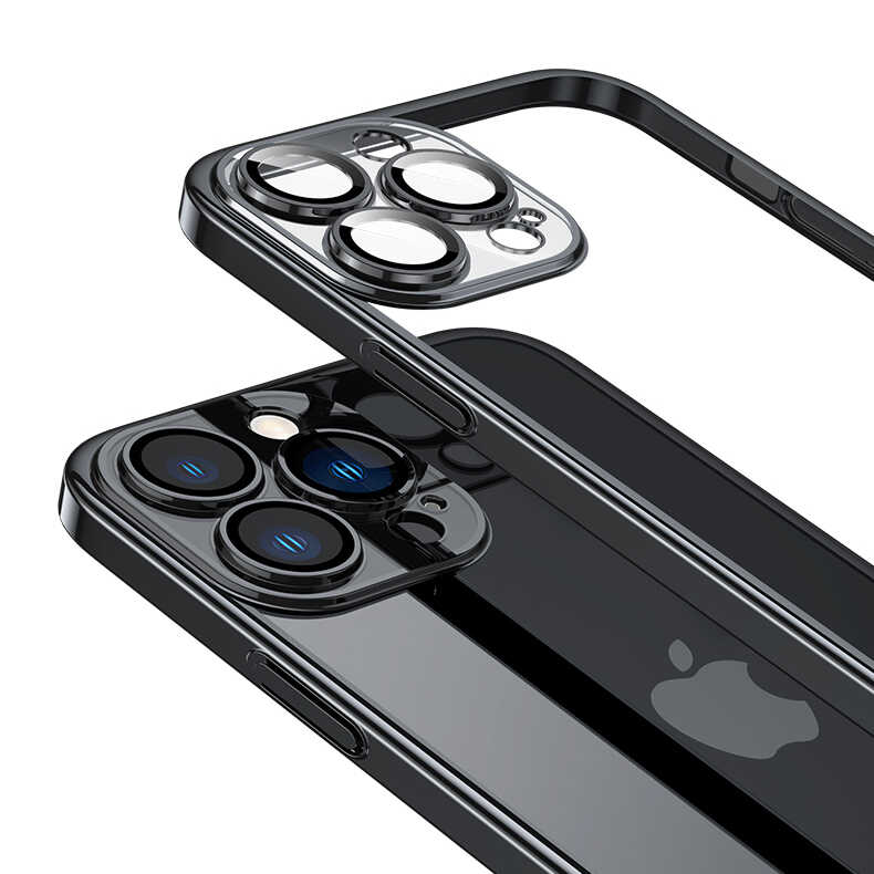 Apple iPhone 14 Pro Max Uyumlu Kılıf Sert PC Renkli Çerçeveli Zore Riksos Kapak - 8