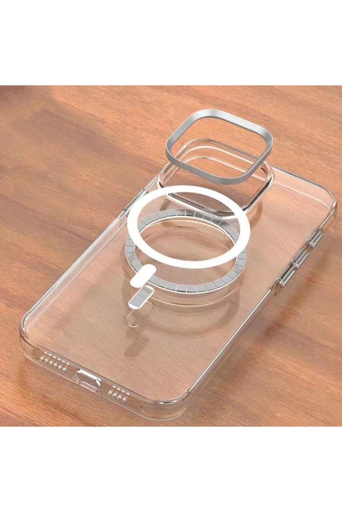Apple iPhone 14 Pro Max Uyumlu Kılıf Zore Wireless Şarj Özellikli Şeffaf Efsane Kapak