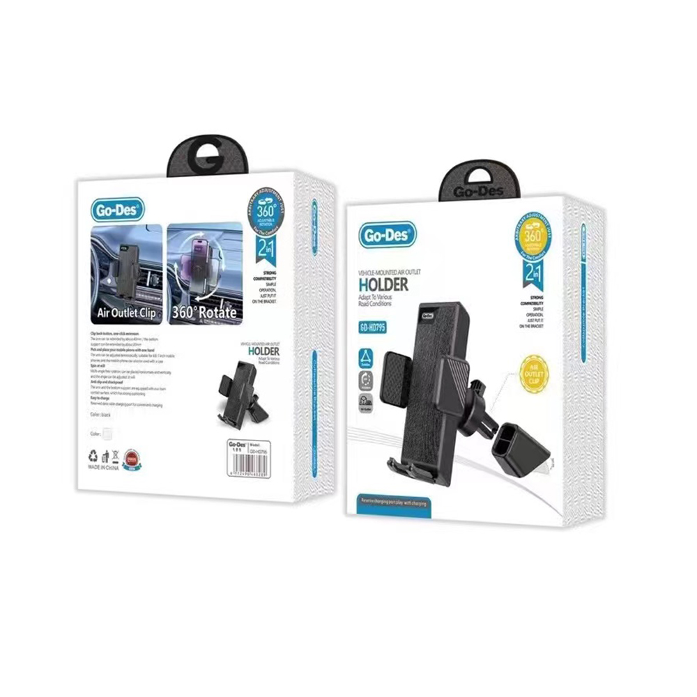 Go Des GD-HD795 Havalandırma Tasarım Araç Telefon Tutucu - 1