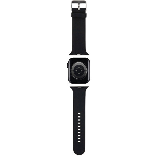 Apple Watch 38mm Uyumlu Karl Lagerfeld Orjinal Lisanslı İkonik Karl & Choupette Logolu Silikon Kordon
