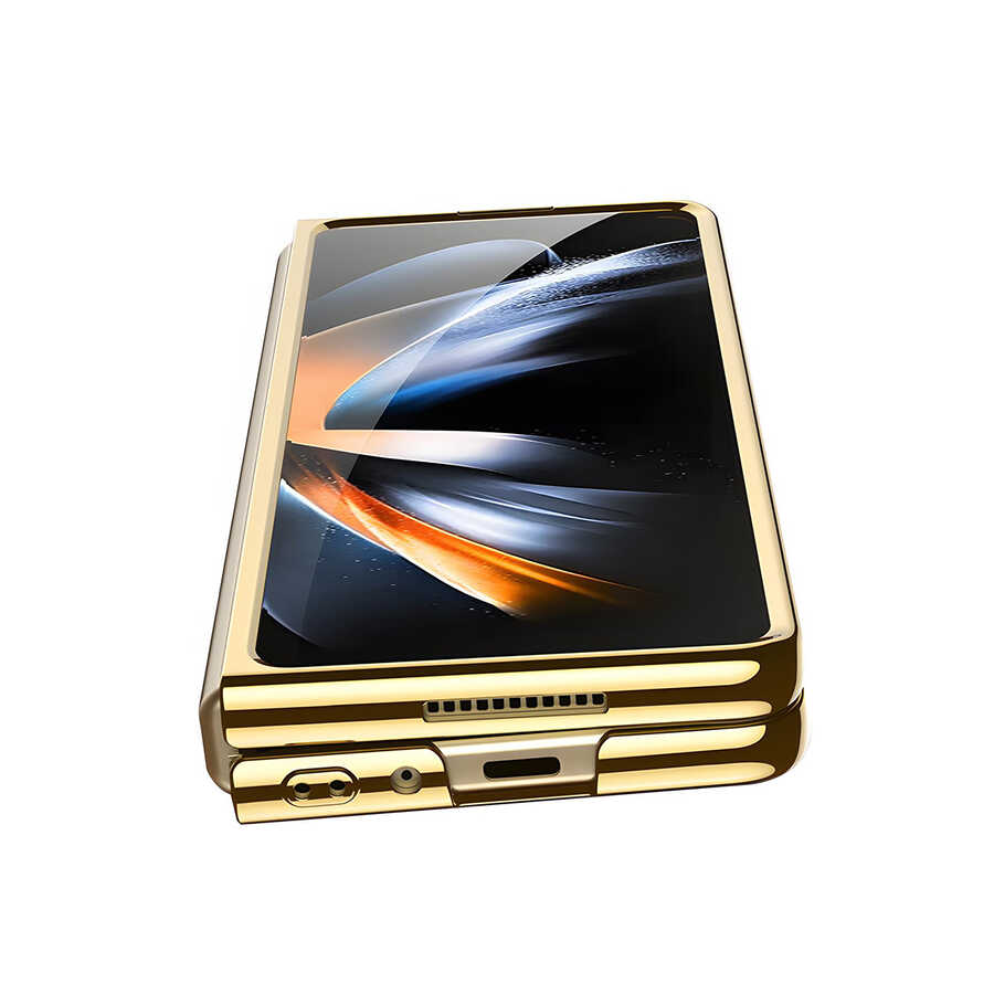 Samsung Galaxy Z Fold 4 Uyumlu Kılıf Zore Full Camlı Kıpta Kapak - 6