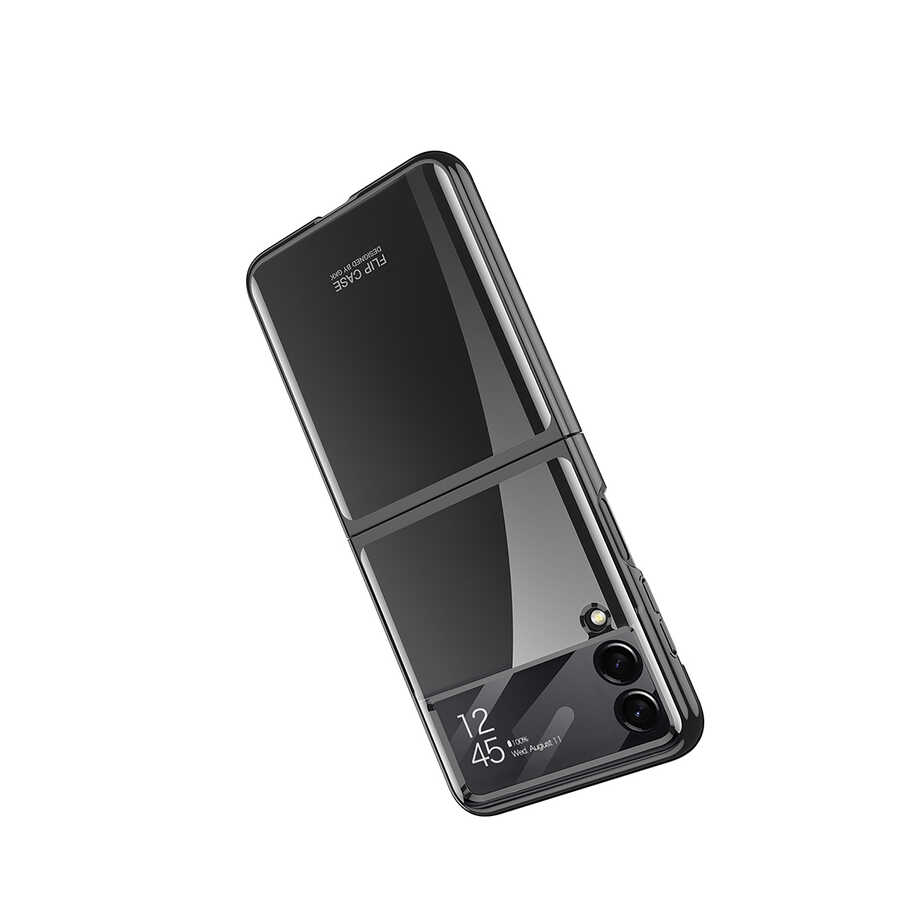 Samsung Galaxy Z Flip 4 Uyumlu Kılıf Zore Kıpta Lensli Kapak - 9