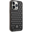 Apple iPhone 14 Pro Max Uyumlu Kılıf Mercedes Benz Çift Katmanlı Yıldız Desenli Dizayn Kapak