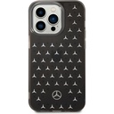 Apple iPhone 14 Pro Max Uyumlu Kılıf Mercedes Benz Çift Katmanlı Yıldız Desenli Dizayn Kapak