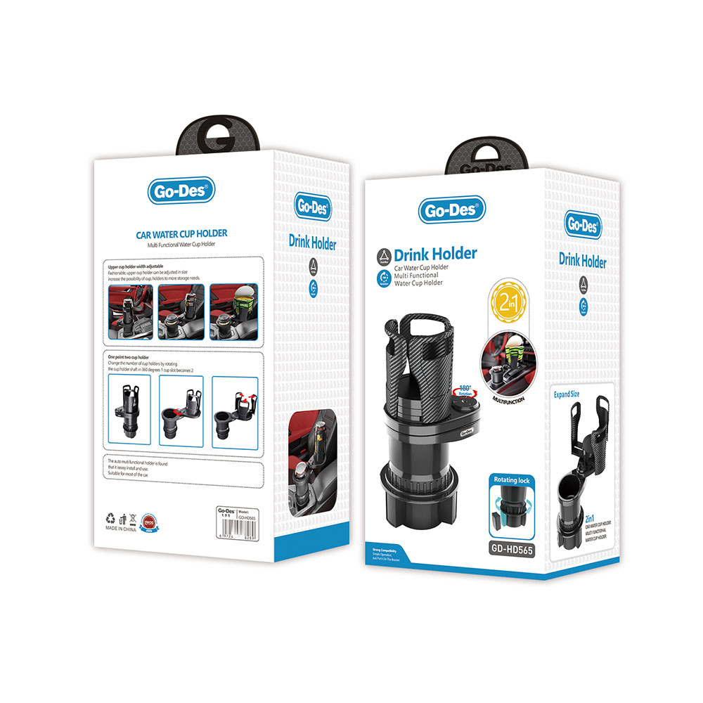 Go Des GD-HD565 2 in 1 Araç Bardak Tutucu - 1
