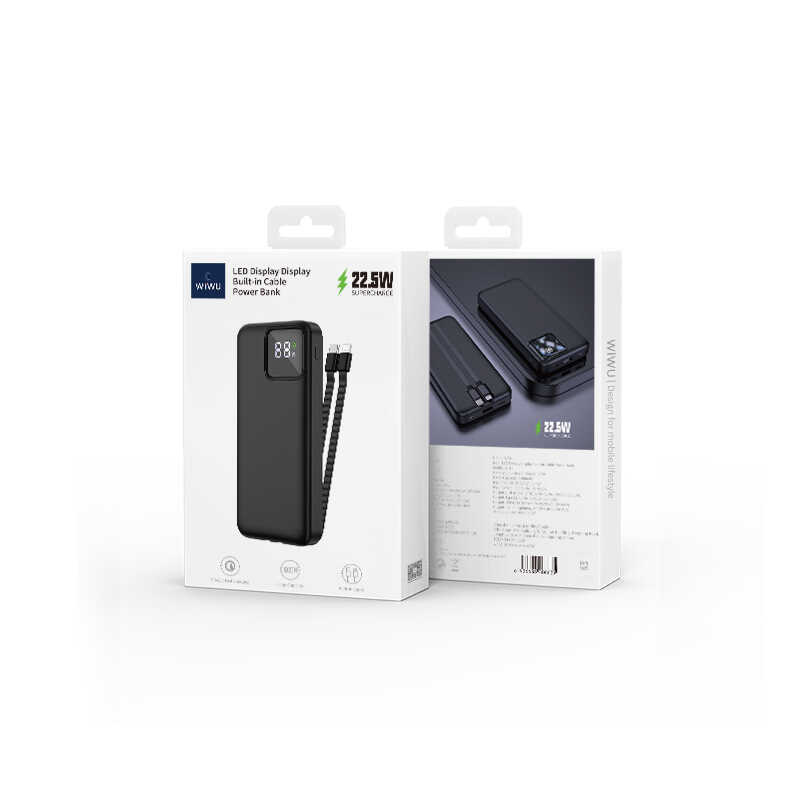 Wiwu JC-18 PD Hızlı Şarj Özellikli Led Göstergeli Powerbank 18W 10000mAh - 3