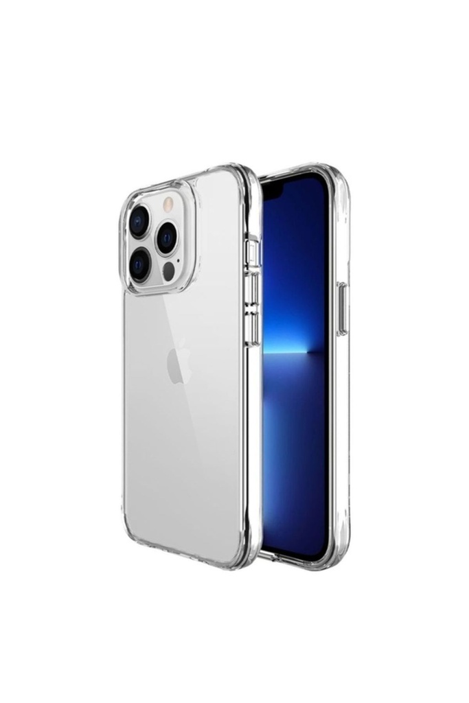 Apple iPhone 13 Pro Uyumlu Kılıf Zore Şeffaf Ultra İnce Airbag Tasarımlı Okka Kapak