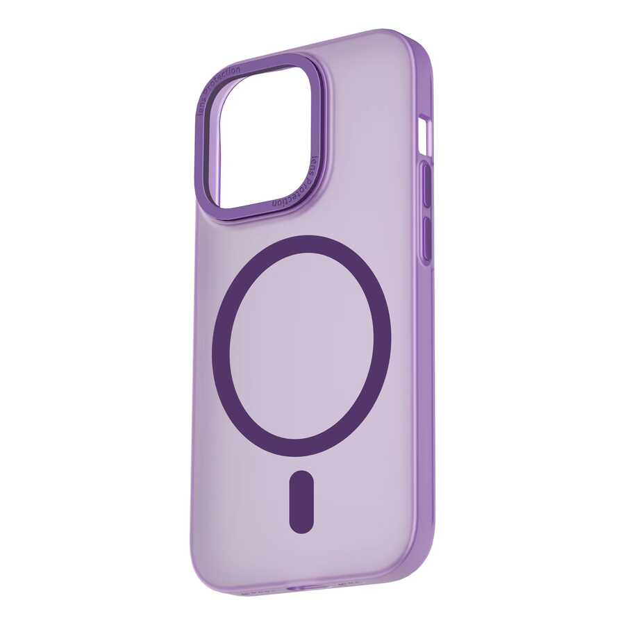 Apple iPhone 14 Pro Max Uyumlu Wiwu Frosted Magnetic Buzlu Sert PC Kapak - 6