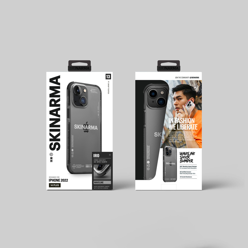 Apple iPhone 14 Uyumlu Kılıf SkinArma Şeffaf Airbag Tasarımlı Iro Kapak - 8