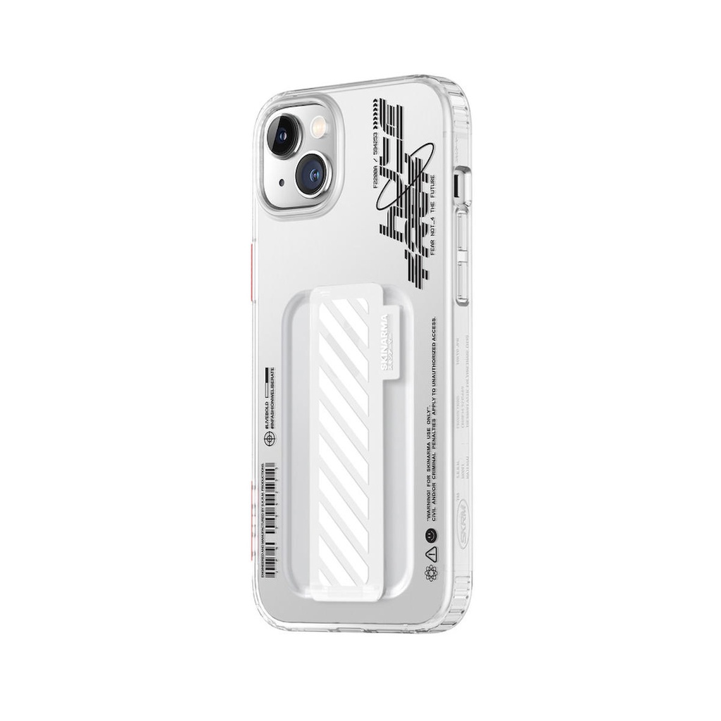 Apple iPhone 14 Uyumlu Kılıf SkinArma Şeffaf Desenli Kaze Kapak