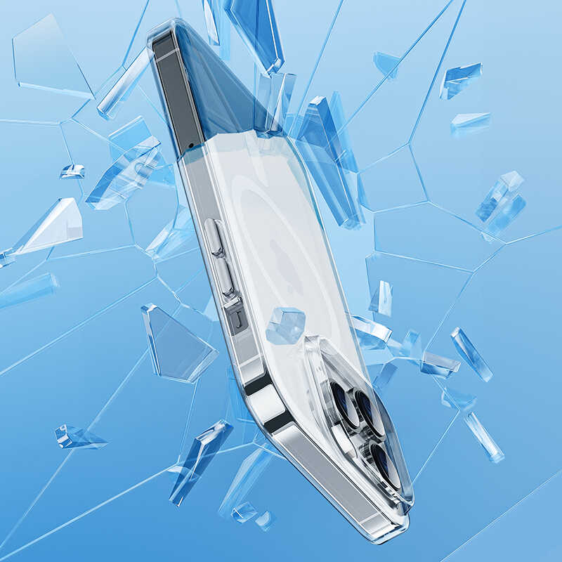 Apple iPhone 14 Pro Max Uyumlu Kılıf Benks ​​​​​​Crystal Series Clear Kapak Ekran Koruyucu Hediyeli - 3