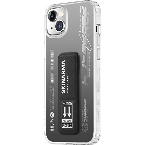 Apple iPhone 14 Plus Uyumlu Kılıf SkinArma Standlı Şeffaf Tasarımlı Taihi Kobai Kapak