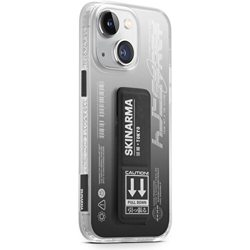 Apple iPhone 14 Plus Uyumlu Kılıf SkinArma Standlı Şeffaf Tasarımlı Taihi Kobai Kapak