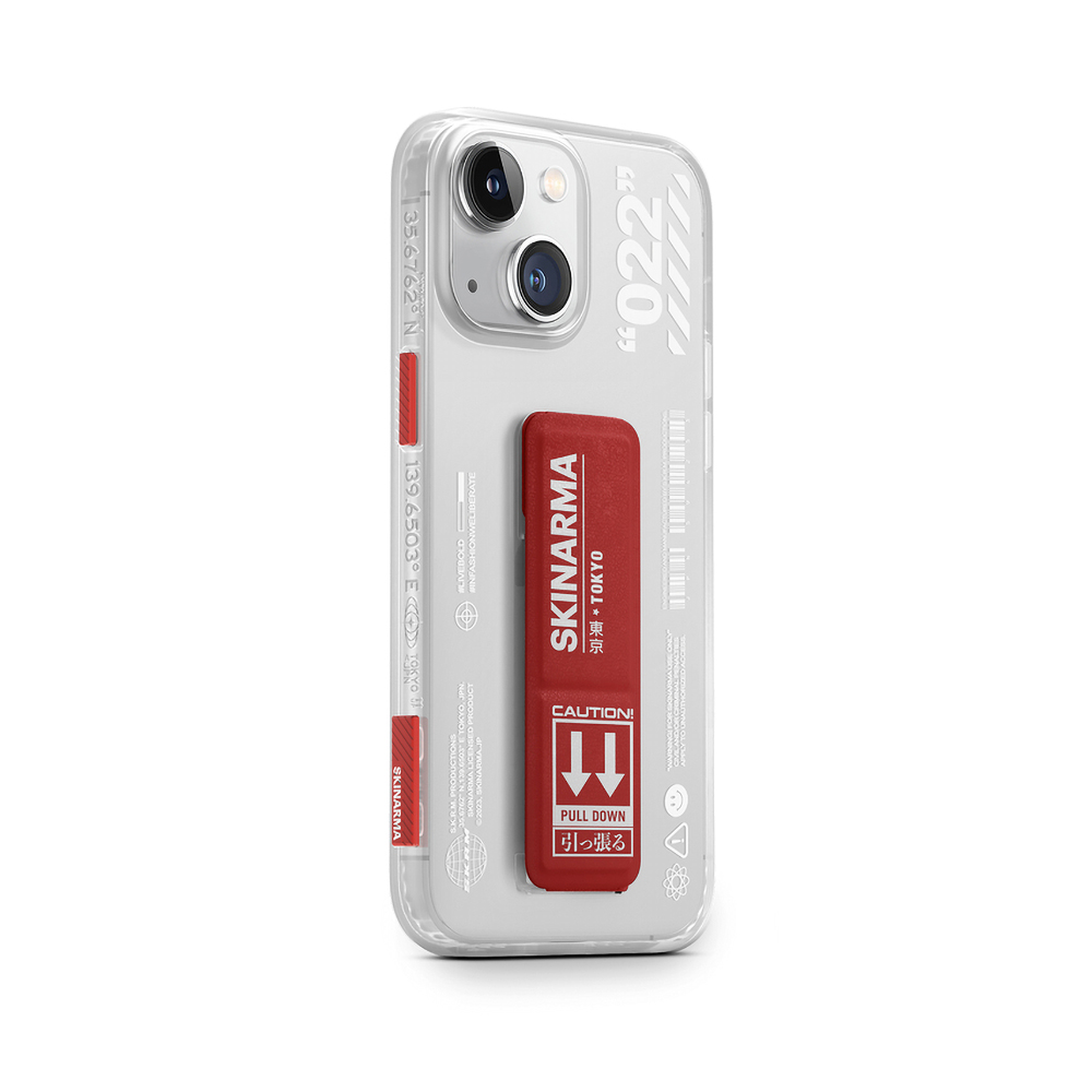 Apple iPhone 14 Plus Uyumlu Kılıf SkinArma Standlı Şeffaf Tasarımlı Taihi Sora Kapak - 9