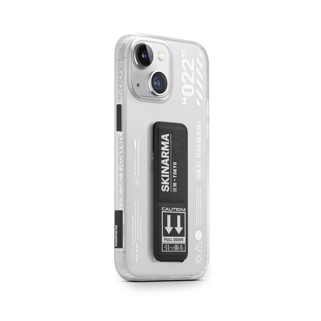 Apple iPhone 14 Plus Uyumlu Kılıf SkinArma Standlı Şeffaf Tasarımlı Taihi Sora Kapak