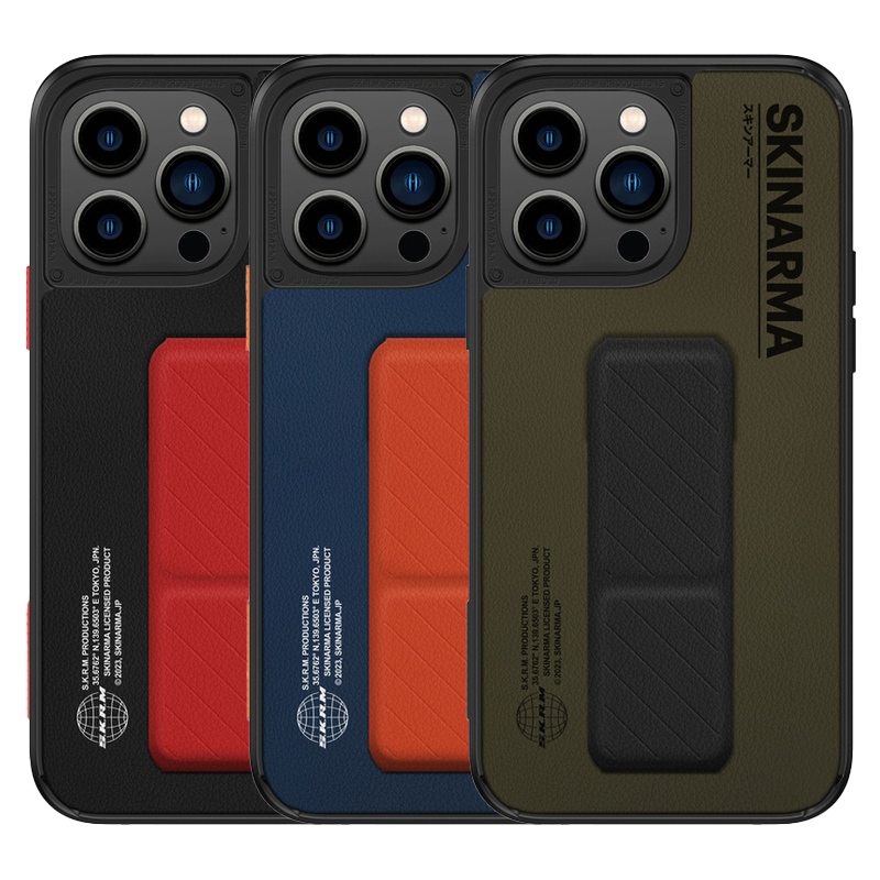 Apple iPhone 14 Pro Max Uyumlu Kılıf SkinArma Standlı Deri Görünümlü Gyo Kapak - 6