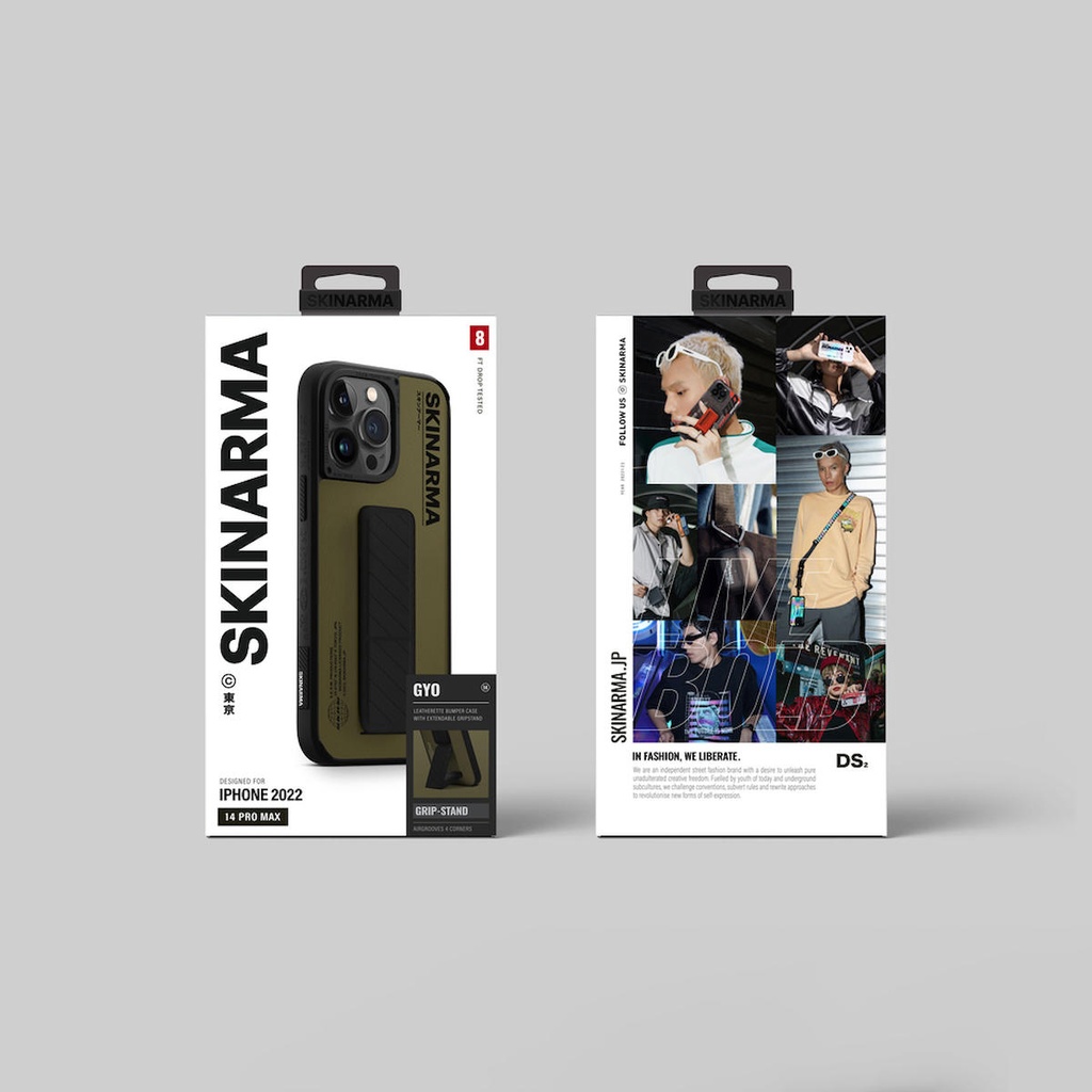 Apple iPhone 14 Pro Max Uyumlu Kılıf SkinArma Standlı Deri Görünümlü Gyo Kapak