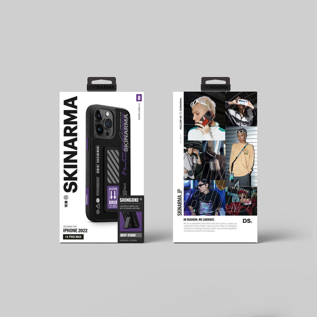 Apple iPhone 14 Pro Uyumlu Kılıf SkinArma Standlı Deri Görünümlü Shingoki Kapak