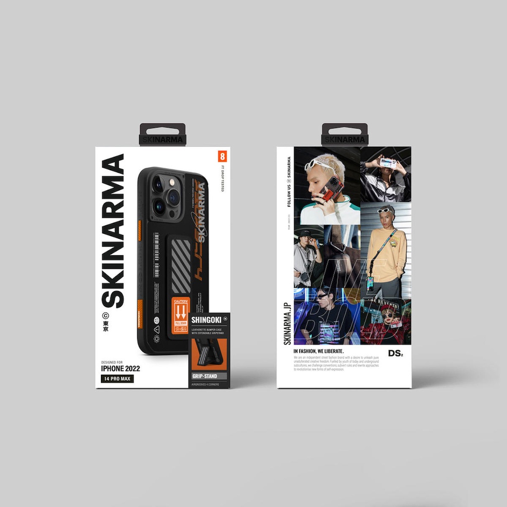 Apple iPhone 14 Pro Uyumlu Kılıf SkinArma Standlı Deri Görünümlü Shingoki Kapak