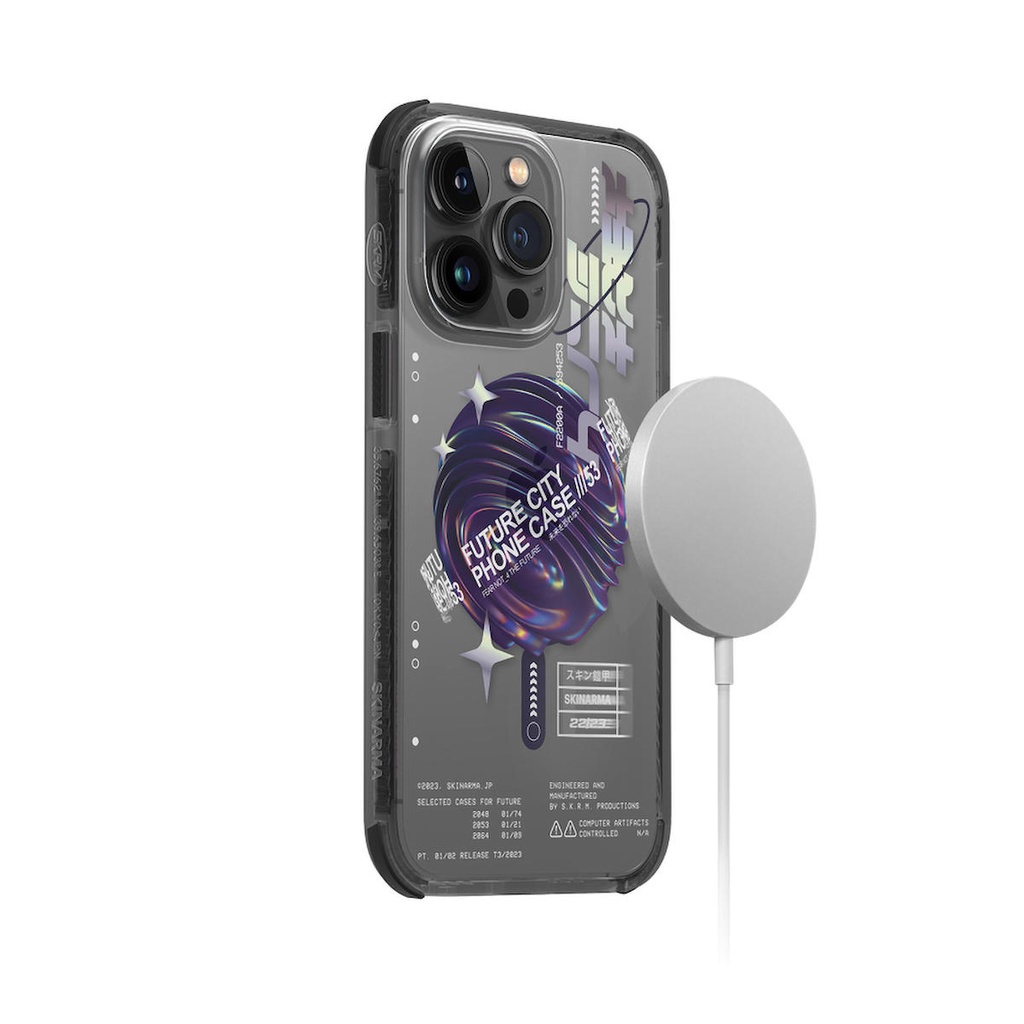 Apple iPhone 14 Pro Uyumlu Kılıf SkinArma Şeffaf Airbag Tasarımlı Magsafe Şarj Özellikli Shorai Kapak