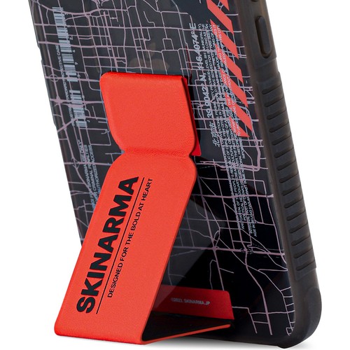 Apple iPhone 14 Uyumlu Kılıf SkinArma Şeffaf Desenli Standlı Ryoiki Kapak