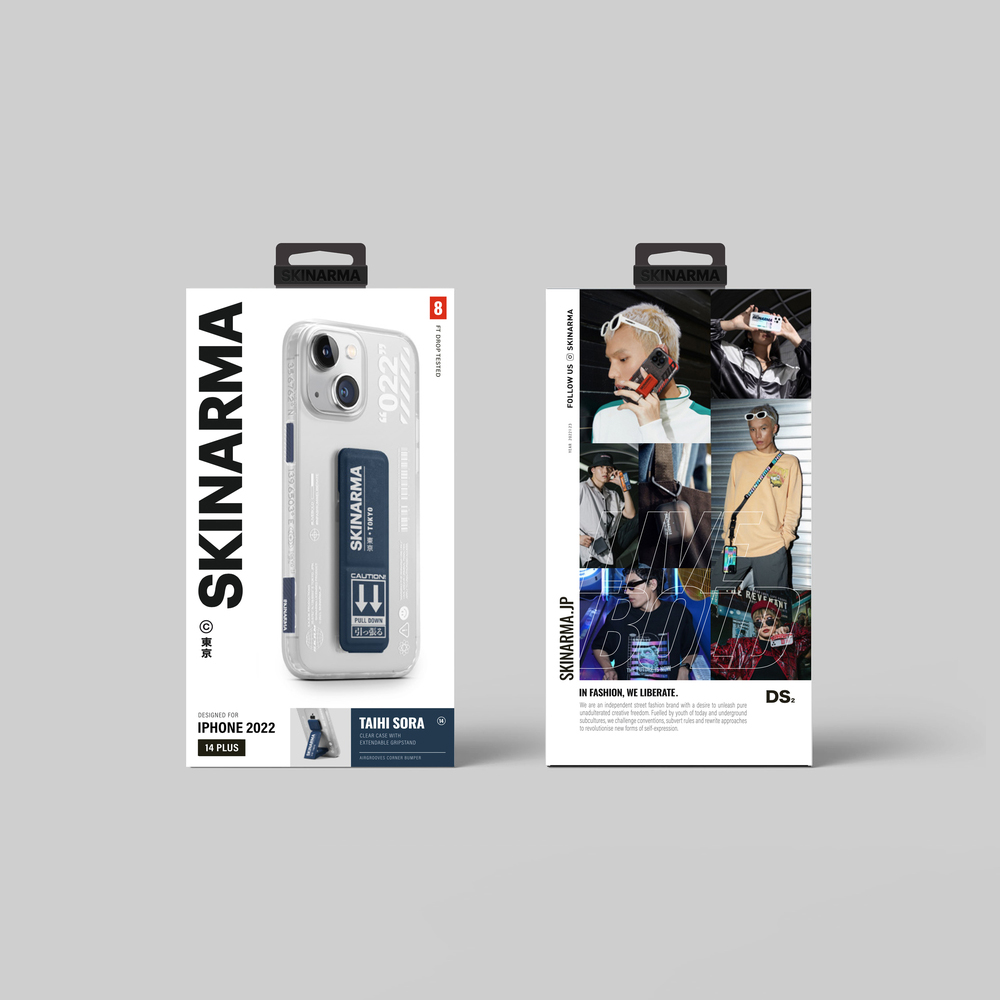 Apple iPhone 14 Uyumlu Kılıf SkinArma Standlı Şeffaf Tasarımlı Taihi Sora Kapak - 8