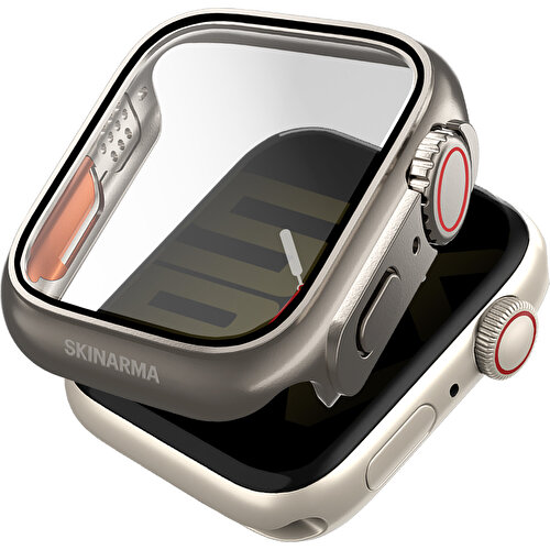 Apple Watch 7 45mm Uyumlu SkinArma Gado Pro Dijital Taç Korumalı Kasa ve Ekran Koruyucu
