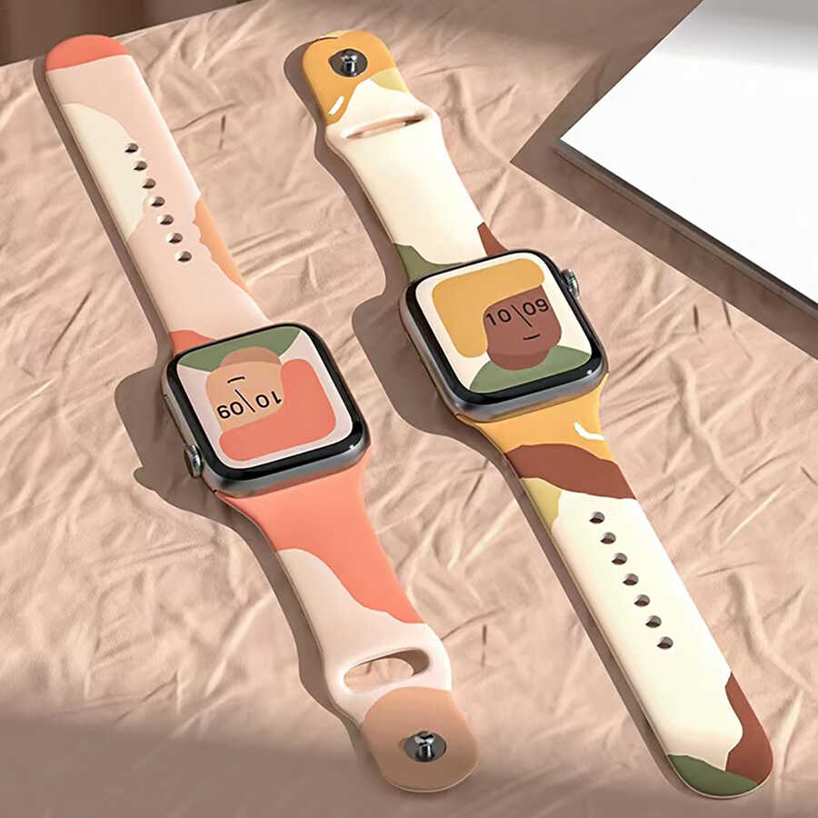 Apple Watch Ultra 49mm Uyumlu Kordon KRD-62 Silikon Strap Kayış - 3